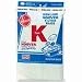 Hoover Type K Spirit Vacuum Cleaner Replacement Bags, Package of 10