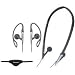 2-Way Style Lightweight Travel-Fold Headphones/Clip-Ons with In-Line Volume Control
