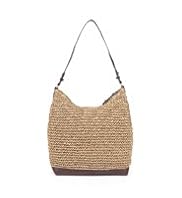 Per Una Straw Slouch Handbag