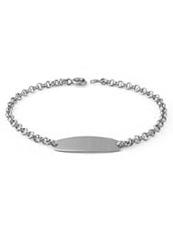 Boys And Girls Fine Jewelry - 6" 14K White Gold ID Bracelet