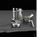 Shaving Shave Set "Mach 3" Razor Badger Brush w/Stand on Soap Dish