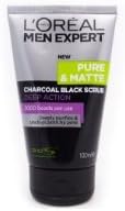 L'oreal Men Expert Pure & Matte Charcoal Black Scrub 100 Ml.