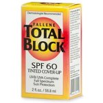 Fallene Total Block UVA/UVB Complete Full Spectrum Sun Protection, SPF 60 Tinted, 2 fl Ounces (59 ml)