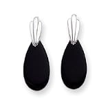 Sardelli - 14k White Gold Onyx Drop Earrings