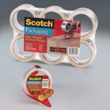 MMM35006 High-Performance Sure Start Clear Packaging Tape, 48mmx50m, 3" Core, 6 Rolls/Pk