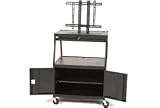 Wide Body Flat Panel TV Cart