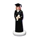Girl Graduation Cake Topper Figure - Black Robe