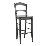  : 30" Venetian Barstool - Antique Black