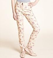 Autograph Cotton Rich Slim Leg Floral Jeans