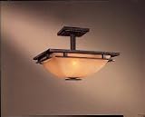 Minka Lavery Lights 1279-357 Semi-Flush Light - Iron Oxide Lineage Contemporary Indoor Lighting