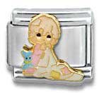 Clearly CharmingLove Covers All (Girl)Precious Moments Italian Charm Bracelet Link