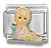 Clearly CharmingLove Covers All (Girl)Precious Moments Italian Charm Bracelet Link
