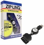CABLES UNLIMITED Zip-Linq Palm DataSync Retractable Cables