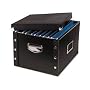Snap-N-Store Snap Together File Box, Letter/Legal Size, 9.75 Height x 12.75 Depth x 15 Width Inches, Glossy Black (SNS01536)