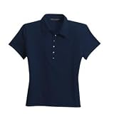 Port Authority Signature - Ladies Pima Cotton Fine Knit Sport Shirt Navy-XS