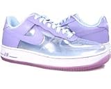 Nike Womens Nike Air Force 1 Premium "Invisible Women II Edition" (clear / light iris / ice blue), US Women size: 7