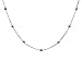 14k White Gold Natural Pink Sapphire 7 Stations Bezel Necklalce Pendant Ct.tw 0.30 image 1