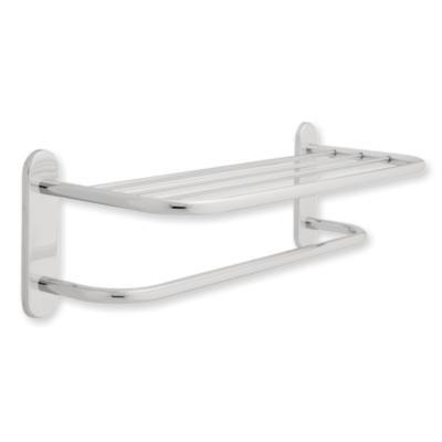 Franklin Brass 2788PC Towel Shelf with one bar, Polished Chrome