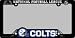 Indianapolis Colts License Plate Frame Two Pack Set