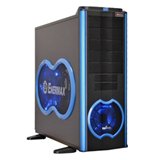 ENERMAXUSA ECA5001-BL CHAKRA no PS eSATA 2xUSB Audio System Cabinet - Black and Blue
