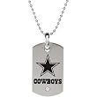 Stainless Steel Dallas Cowboys Logo Dog Tag Necklace