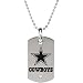 Stainless Steel Dallas Cowboys Logo Dog Tag Necklace