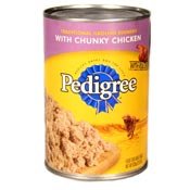 Pedigree Traditional Ground Dinner with Chunky Chicken Canned Dog Food