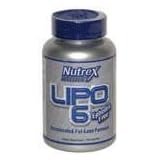 Lipo 6 Ephedra Free - Natural Advanced Fat Loss Version with Herbal ingredients, 120 caps., (Nutrex Research)