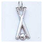Baseball & Bats Charm