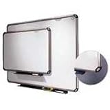 Quartet P568T Quartet Euro Frame Dry-Erase Board, Porcelain/Steel, 96x48, WE/Aluminum Frame