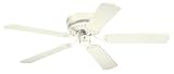 Westinghouse 78053 52-Inch Casanova Hugger Ceiling Fan, White