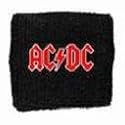 AC/DC - Embroidered Red / Yellow Logo - Terrycloth Wristband