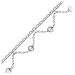 14kt. White Gold, 9