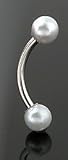 Pearl Effects Curved Barbell (White)