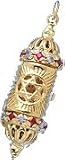 Moses with Tablets Inside, 14K Gold Charm