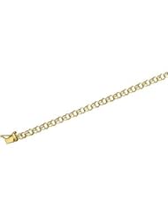 CleverEves 14K Yellow Gold 7 Inch Solid Baby Charm Bracelet