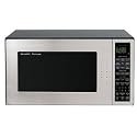 Sharp R-530ES 2-Cubic-Foot 1200-Watt Microwave, Stainless Steel and Black