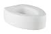 Safety First S1FE571W Elevated Toilet Seat, White, Elongated