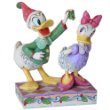 Jim Shore Disney Traditions Holiday Donald and Daisy Duck Figurine "Mistletoe Moment" 4011039