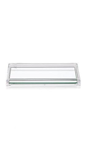 Alexandra Von Furstenberg Women's Valet Voltage Mirror Vanity Tray, Clear, One Size