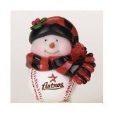 Houston Astros 2.75" Musical Light Up Snowman Christmas Ornament - MLB Baseball