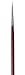 da Vinci Oil & Acrylic Series 1610 Oil Paint Brush, Round Kolinsky Red Sable, Size 1 (1610-01)