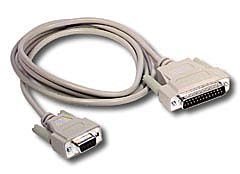Cables To Go 09445 DB9 Female to DB25 Male Modem Cable, Beige (25 Feet/7.62 Meters)