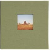 Kolo Catalina, 6 Ring 8 x 9 Picture Album, Sage Covers with Soft White Pages, Holds 200 4 x 6 Photos, 2 Per Page.