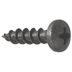 #8 x 3/4" Deep Thread Pan Head Screws Black 100 Pcs.