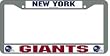 New York Giants Chrome License Plate Frame - SET OF 6 - Sports Merchandise