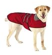 Dog Coat - Red Fleece Reflective Safety Jacket for Dogs - Small