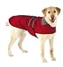 Dog Coat - Red Fleece Reflective Safety Jacket for Dogs - Small