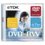 Electronics : TDK - DVD-RW - 4.7 GB 2x - 6x - jewel case - storage media