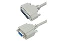 Deluxe Null Modem Cable, DB25 Male / DB9 Female, 10 ft